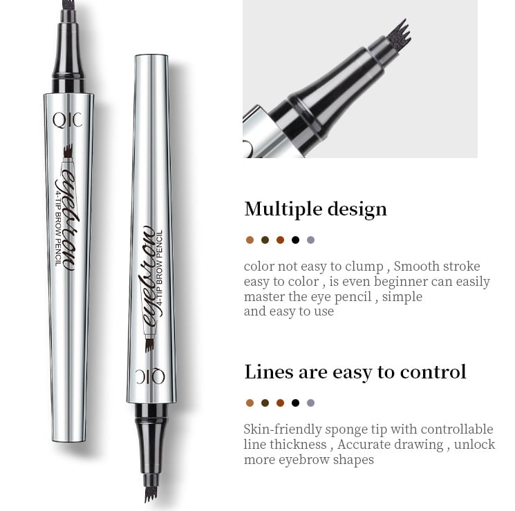 Avtoit | 3D Waterproof Microblading Eyebrow Pen 4 Fork Tip Tattoo Pencil