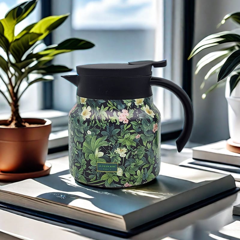 Avtoit | Vintage Floral Pattern Tea Thermos – Built-In Infuser