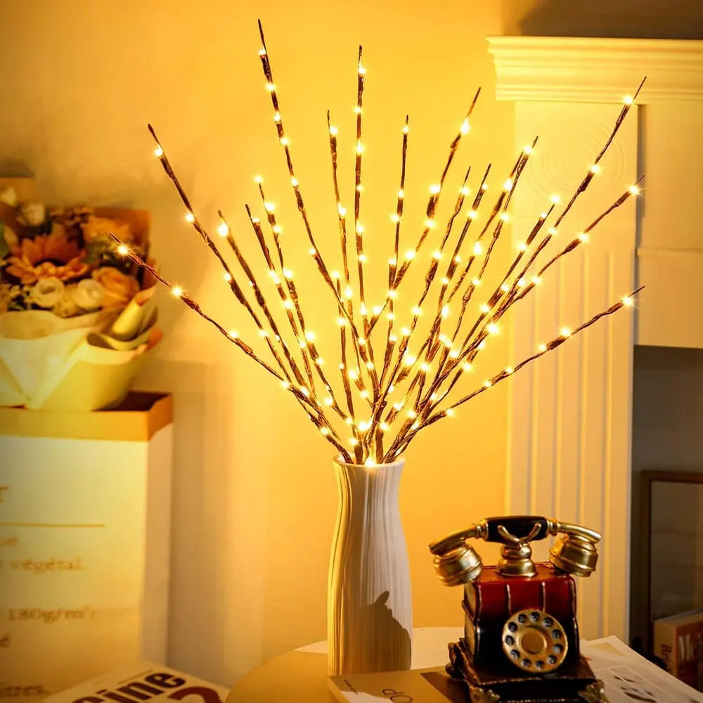 Avtoit | Battery-operated adjustable LED branch decoration string lights