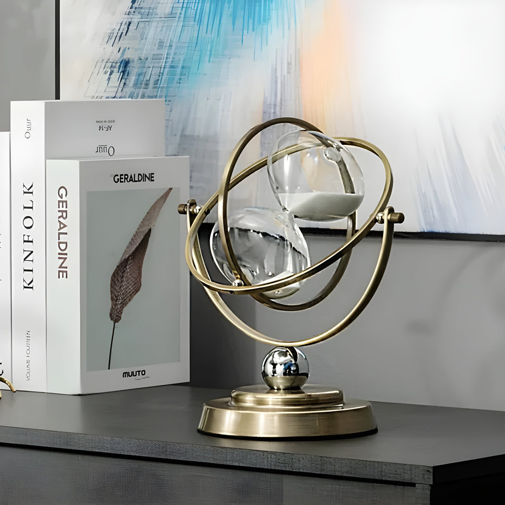 Avtoit | GracefulTime Clock – Luxury Hourglass with Elegant Gold Frame & Timeless Design