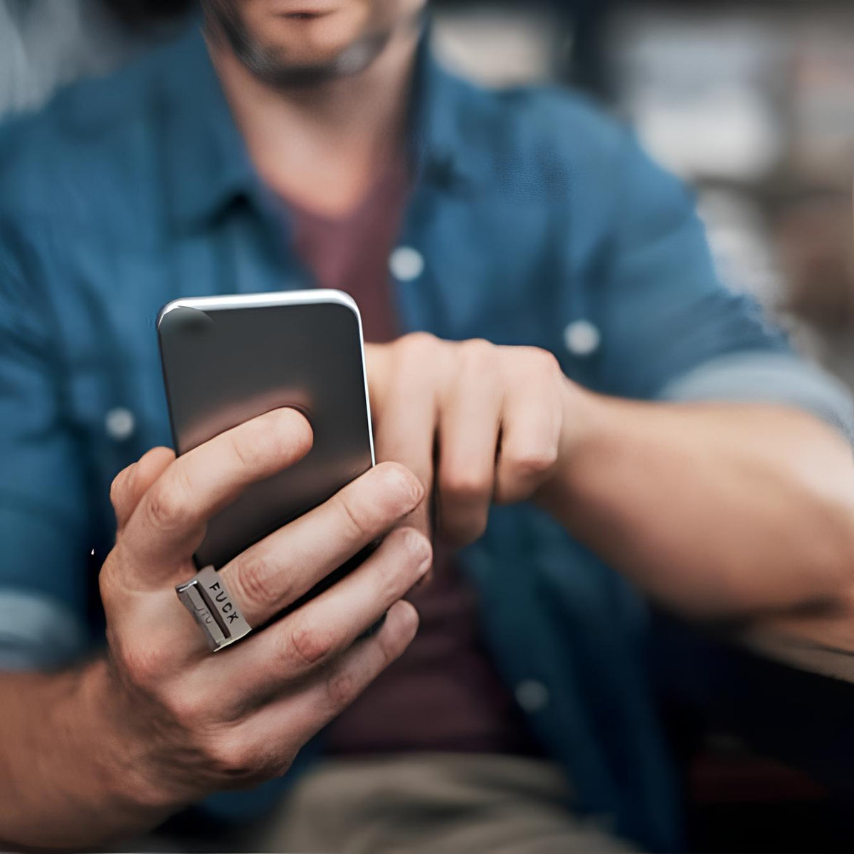 Avtoit | Funny Rotatable 'FICK' Ring Rotatable Mood Control Ring