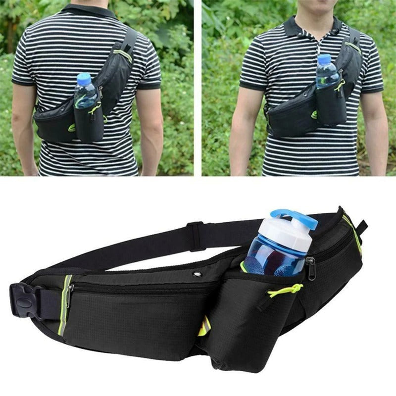 Avtoit | RunEase Hydration Running Belt – Waterproof Waist Pack with Bottle Holder & Storage Pockets