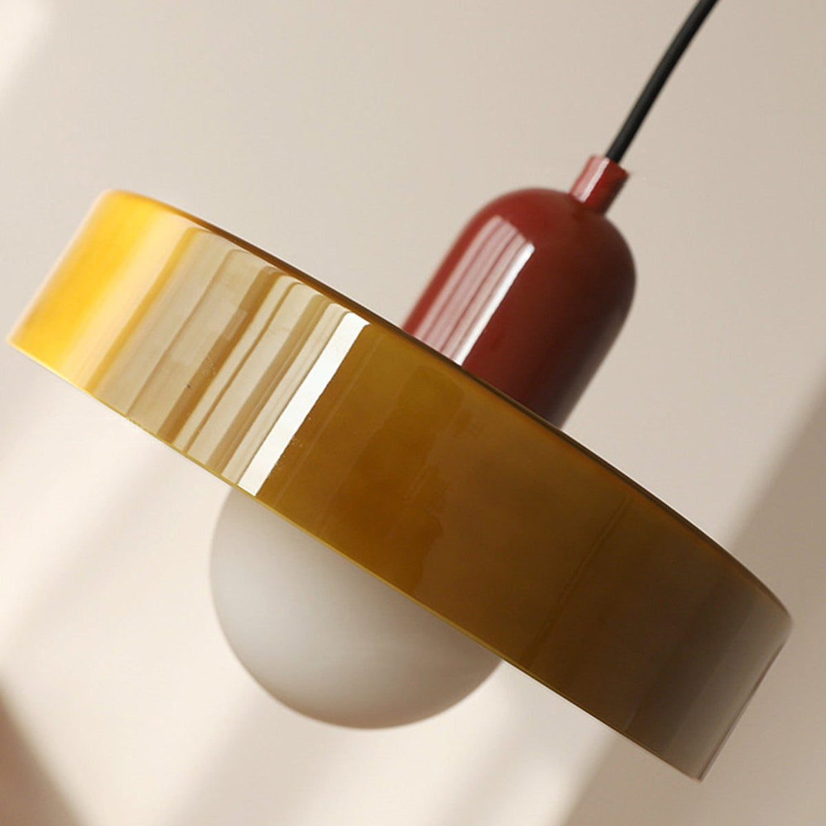 Avtoit | Coloured Glass Pendant Light – Elegant Bauhaus-Style Hanging Lamp for Living Room & Dining Area