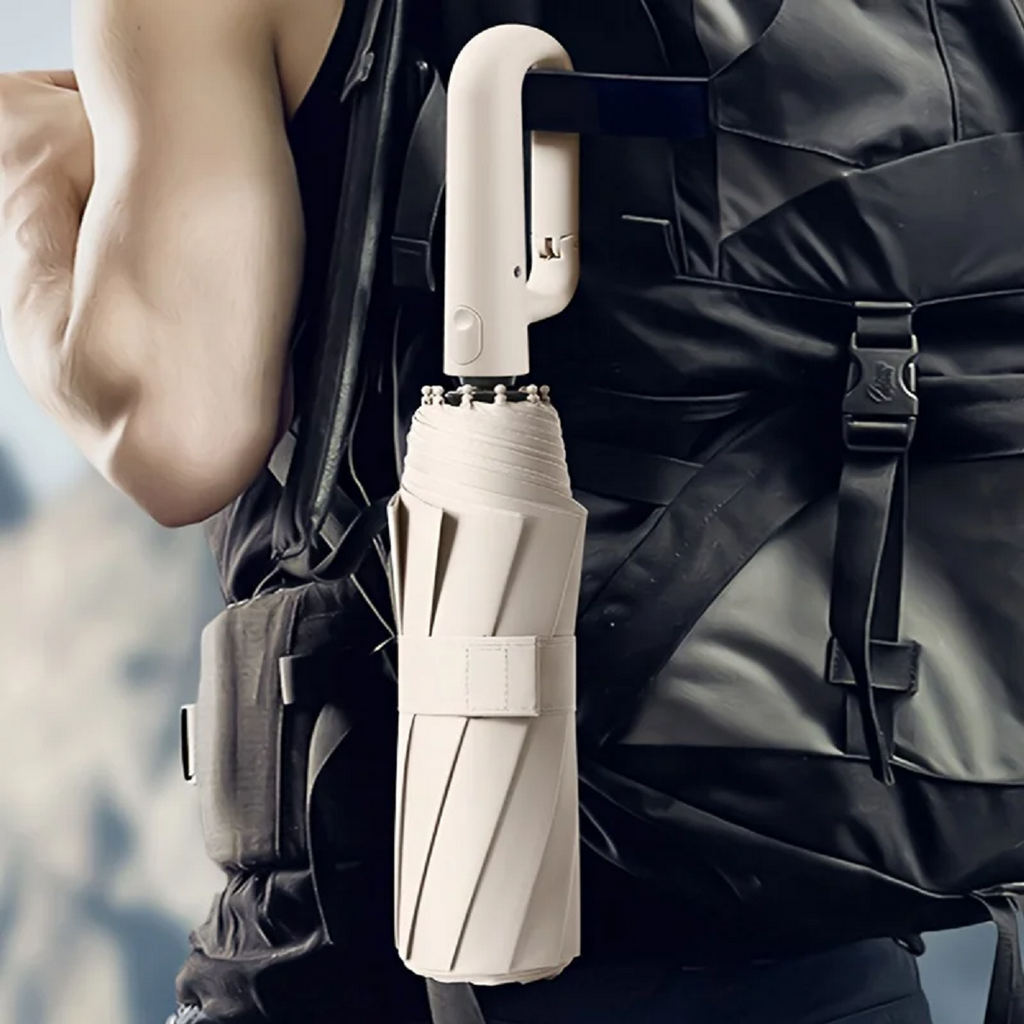 Avtoit | Wind-Resistant Automatic Folding Umbrella with Large Buckle Handle – Compact & Durable