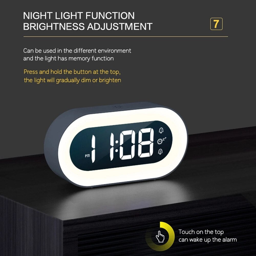 Avtoit | Digital Alarm Clock with Night Light - Lumino