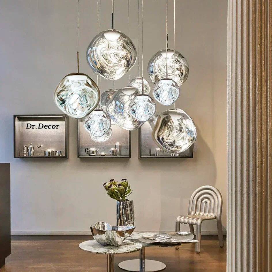 Avtoit | Glass Pendant Light | Scandinavian Modern Design | Clear Glass