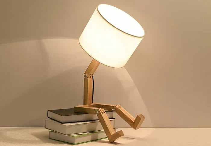 Avtoit | Wooden Table Lamp with Book Holder – Modern Design for Your Home