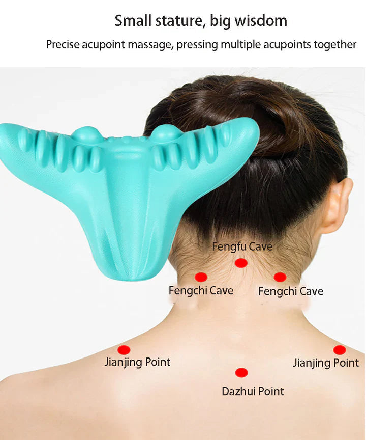 Avtoit | Neck and Shoulder Stretch – Cervical Traction Pillow for Spinal Alignment and Massage