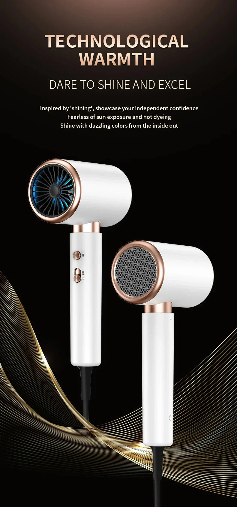 Avtoit | High-performance hair dryer 2400W with cold and warm air function - Ion technology