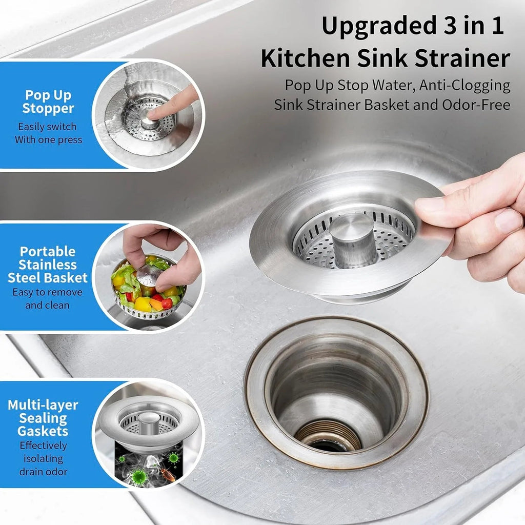 Avtoit | Stainless Steel Pop-Up No-Odor Drain Filter