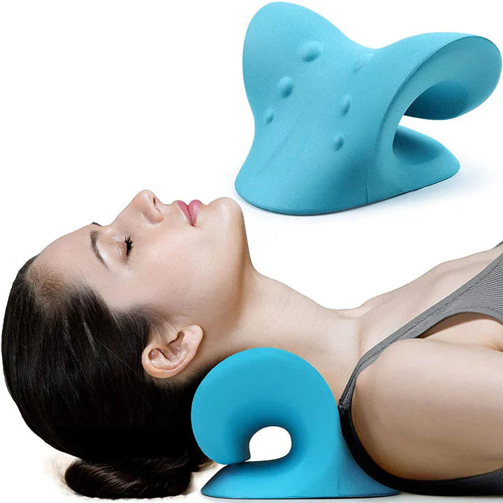 Avtoit | Neck and Shoulder Stretch – Cervical Traction Pillow for Spinal Alignment and Massage