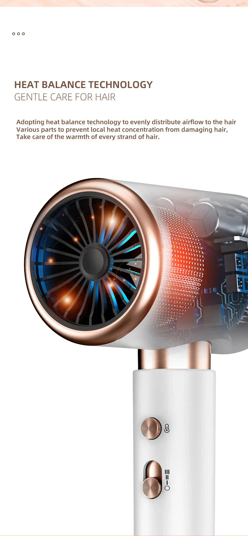 Avtoit | High-performance hair dryer 2400W with cold and warm air function - Ion technology