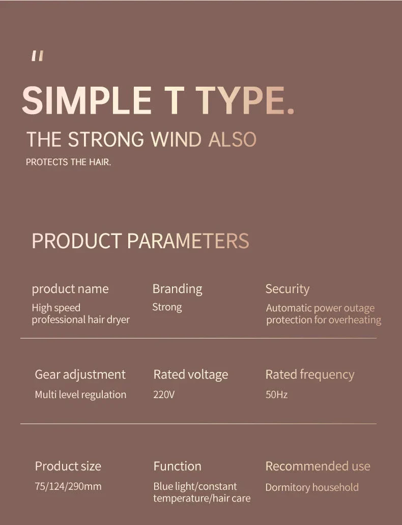 Avtoit | High-performance hair dryer 2400W with cold and warm air function - Ion technology