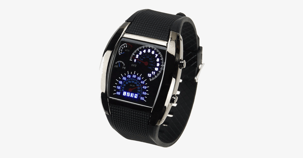 Avtoit | Stylish Car Racing Design LED Digital Men's Watch