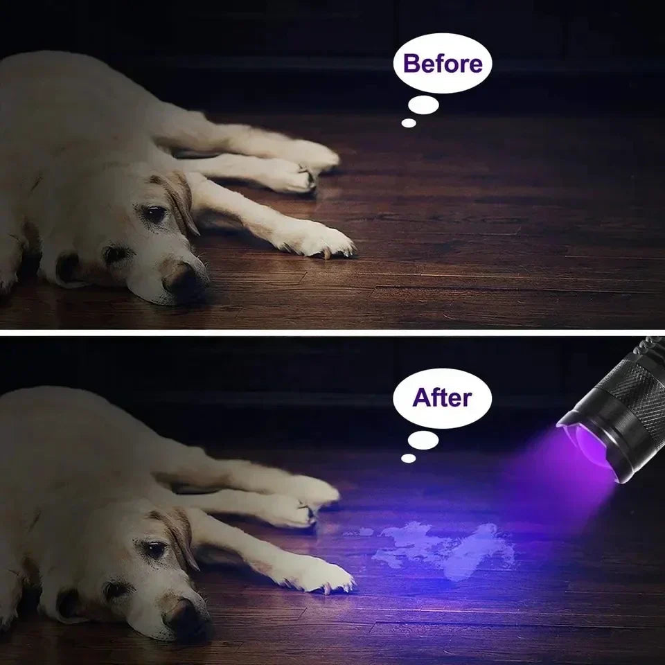 Avtoit | LED UV Flashlight - Ultraviolet Inspection Lamp for Pet Urine and Stain Detection