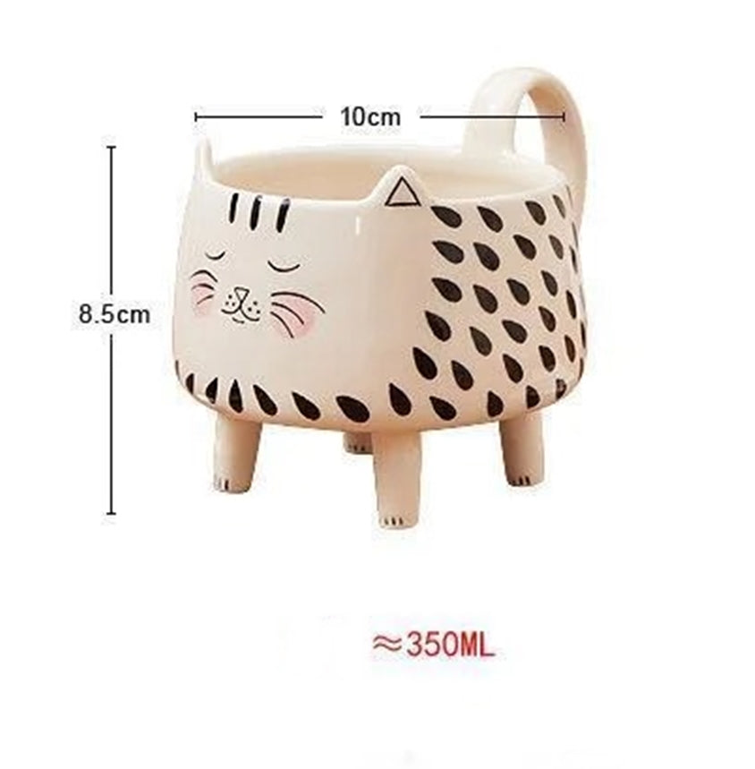 Avtoit | Happy Cat Long Legs Ceramic Mug