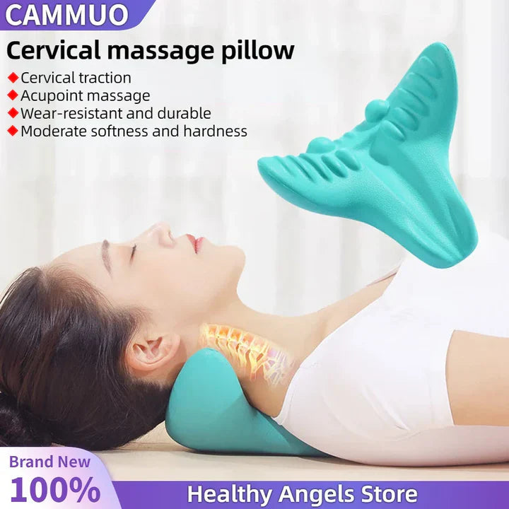 Avtoit | Neck and Shoulder Stretch – Cervical Traction Pillow for Spinal Alignment and Massage