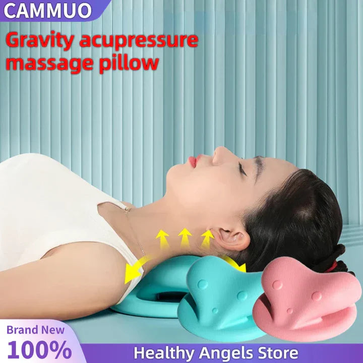 Avtoit | Neck and Shoulder Stretch – Cervical Traction Pillow for Spinal Alignment and Massage