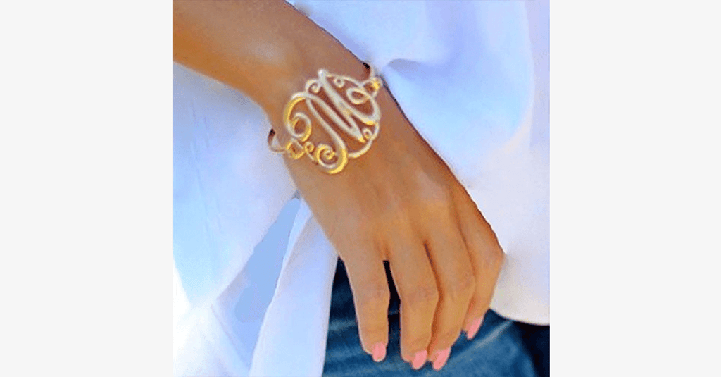 Avtoit | The New Trendy Monogram Initial Script Bracelet