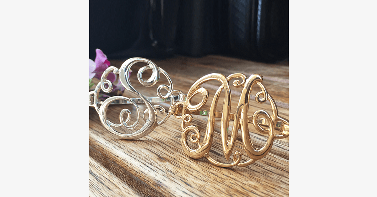 Avtoit | The New Trendy Monogram Initial Script Bracelet