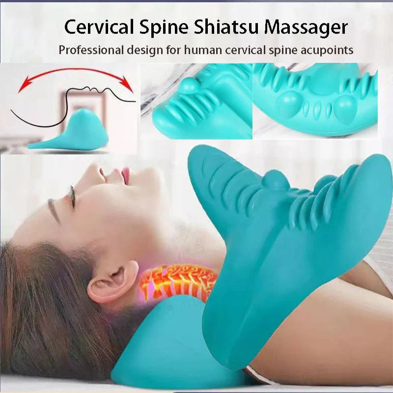 Avtoit | Neck and Shoulder Stretch – Cervical Traction Pillow for Spinal Alignment and Massage