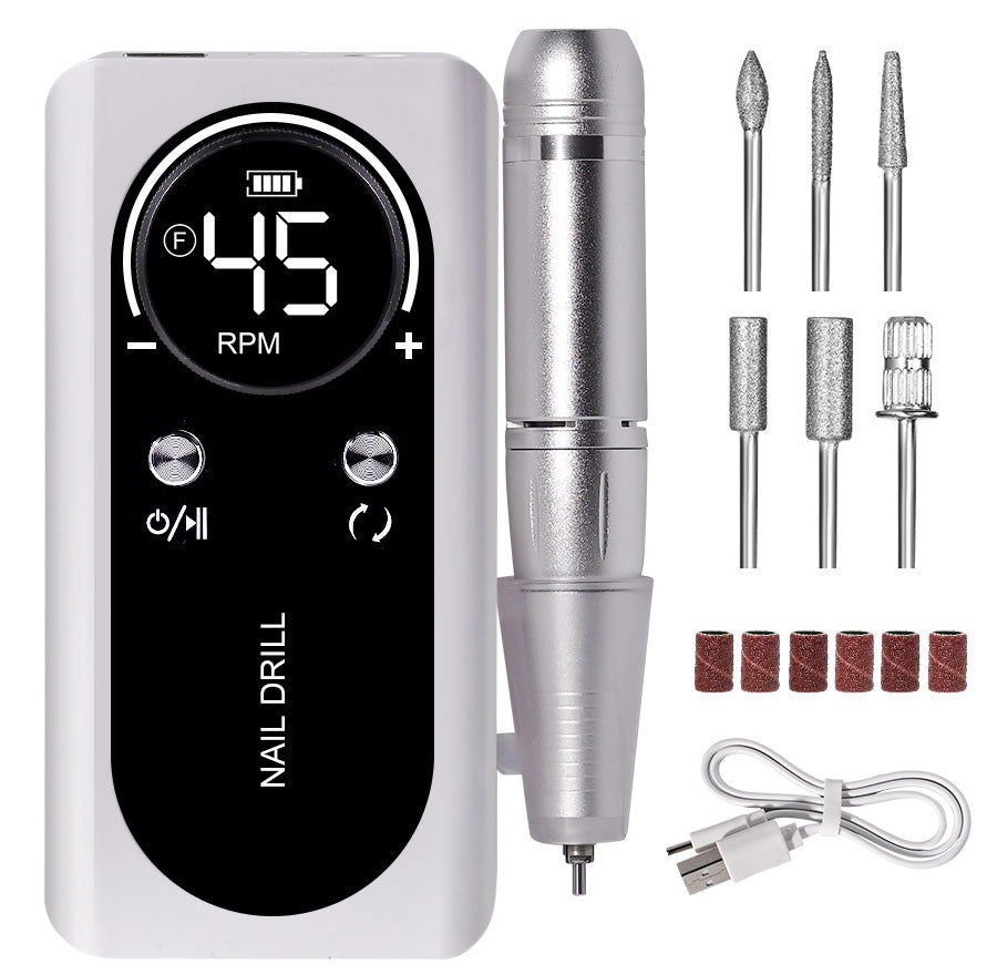 Avtoit | Professional 45000RPM portable electric nail file with rechargeable battery | Low noise level for manicure