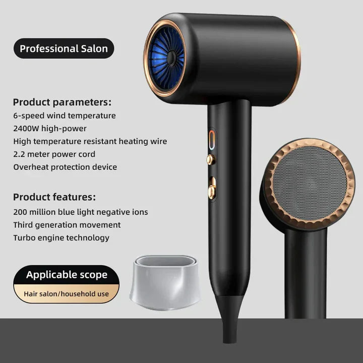 Avtoit | High-performance hair dryer 2400W with cold and warm air function - Ion technology