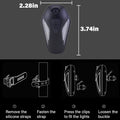 Avtoit | Bicycle fender rear light — Waterproof LED safety light with projection (2 pieces)