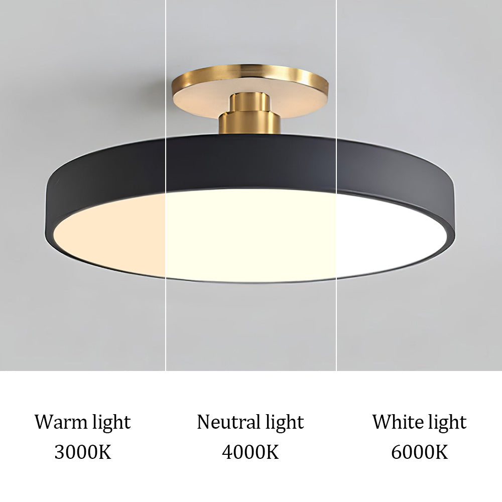Avtoit | Modern LED Semi Flush Mount Ceiling Light | Energy-Saving. Durable Design for Hallway. Dining Room & Living Room