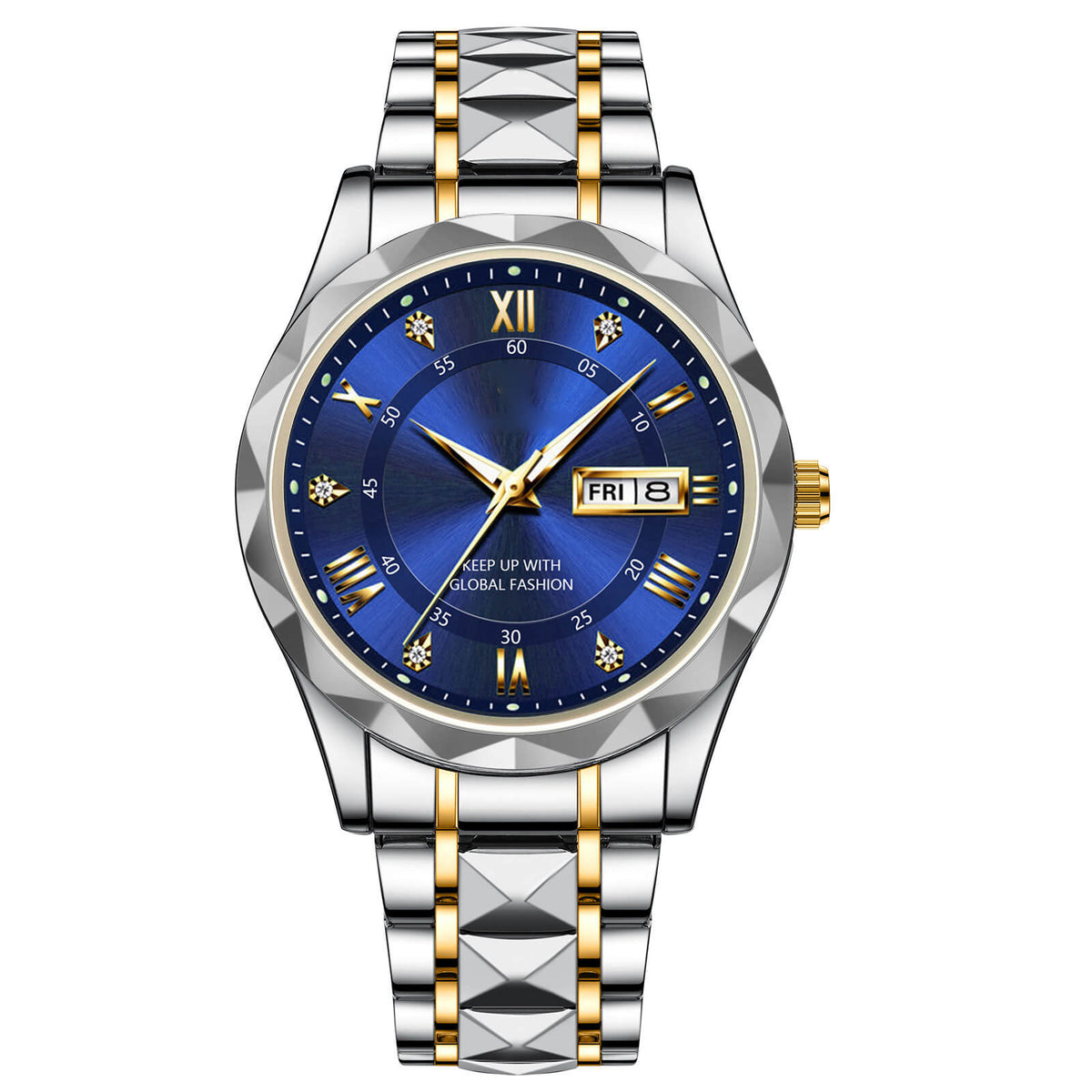 Avtoit | Waterproof Luminous Stainless Steel Two-tone Quartz Men's Watch