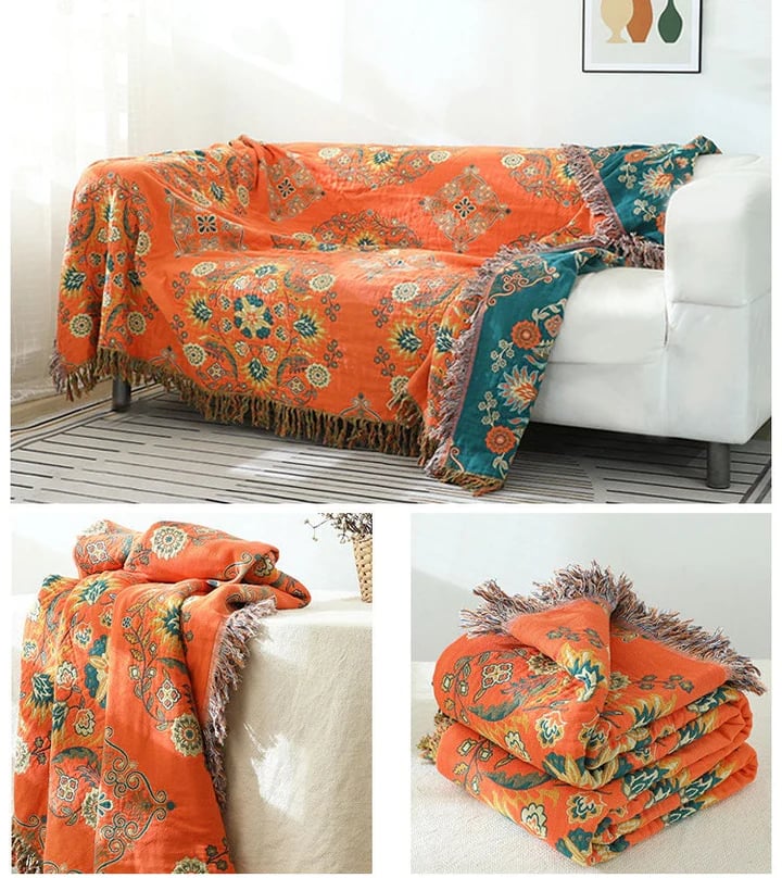 Avtoit | Cotton Queen Bedcover Sofa Blanket