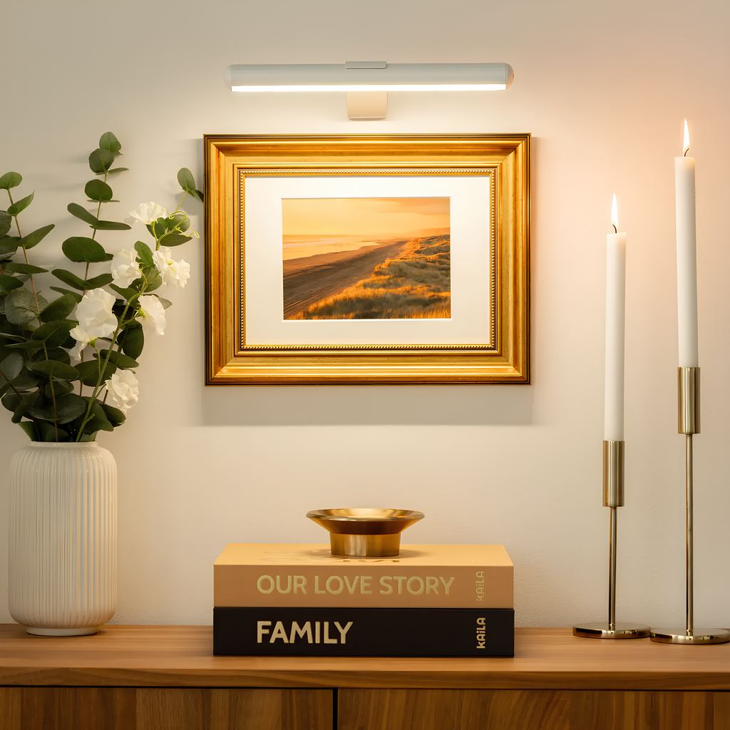 Avtoit | ArtGlow Wireless LED Picture Light – Rechargeable Wall Lamp with Remote & Adjustable Dimming