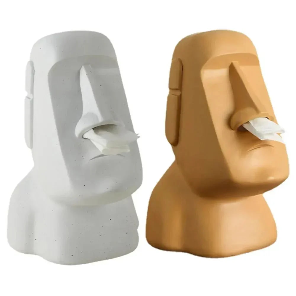 Avtoit | Tissue box in Easter Island statues design