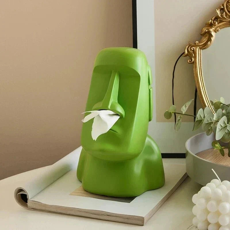 Avtoit | Tissue box in Easter Island statues design