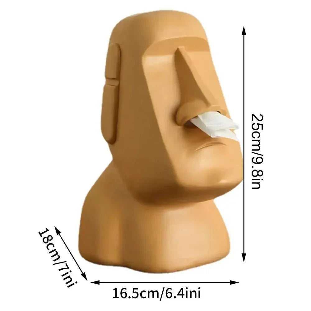 Avtoit | Tissue box in Easter Island statues design