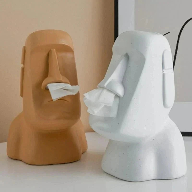 Avtoit | Tissue box in Easter Island statues design