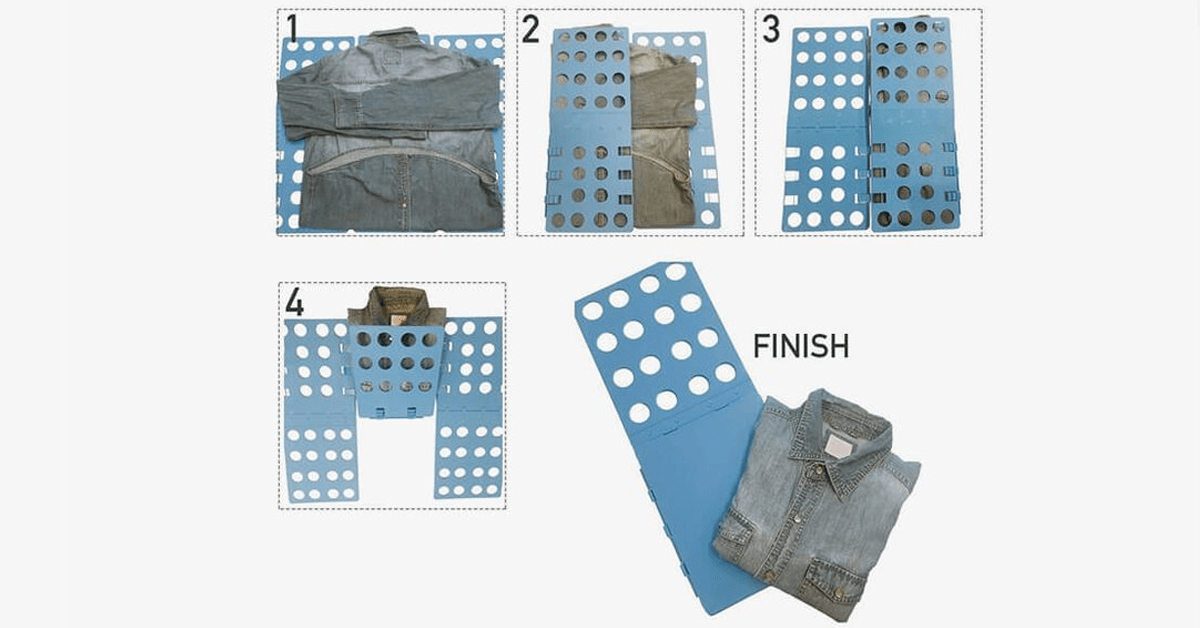Avtoit | Simple Foldable Closet Organizer - Folding clothes has never been so easy and fun!