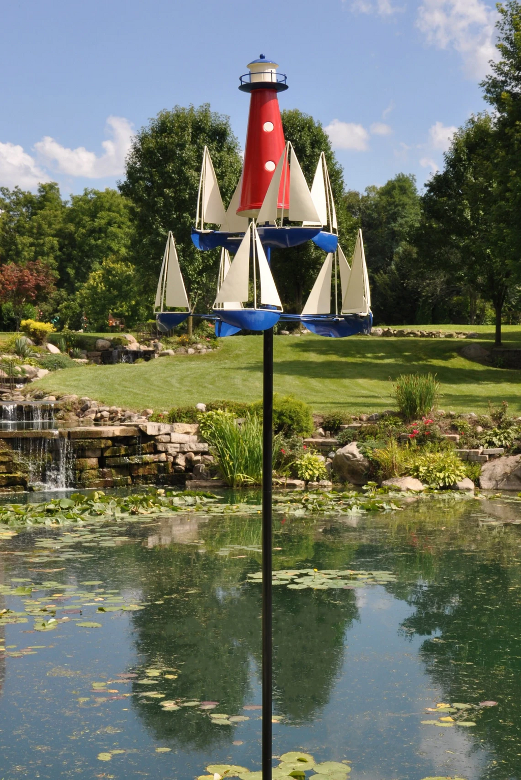 Kinetic Metal Wind Sculpture for Outdoor Garden Decor