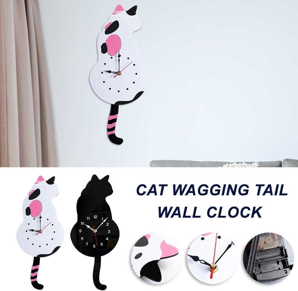 Avtoit | Creative Cute Cat Clock With A Movable Tail