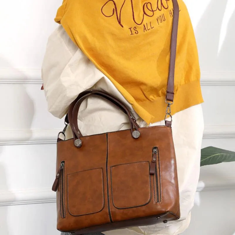 Avtoit | Elly – Women’s Vintage Leather Shoulder Bag | Handmade & Elegant Design
