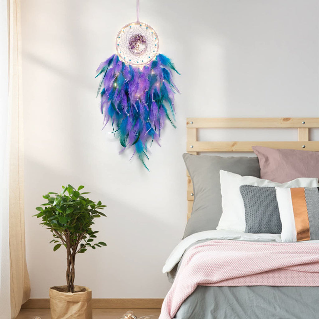 Avtoit | Crystal Tree of Life Feather Glow Dreamcatcher