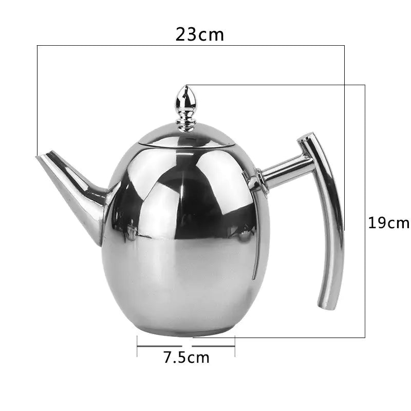 Avtoit | Stainless Steel Teapot with Strainer – TeaElegance