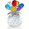 Avtoit | Eternal Crystal Artificial Rose Bouquet – Everlasting Romantic Gift for Valentine’s Day, Anniversaries, Christmas, Mother's or Father's Day