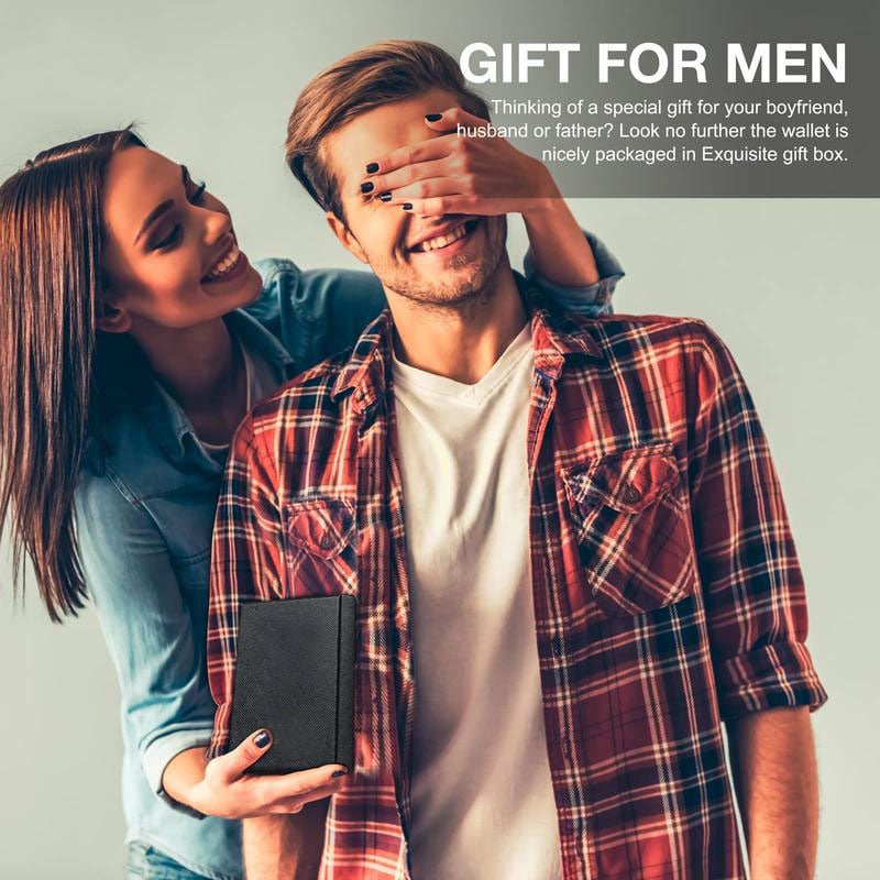Avtoit | Men’s Slim RFID Wallet | Leather Card Holder | Black