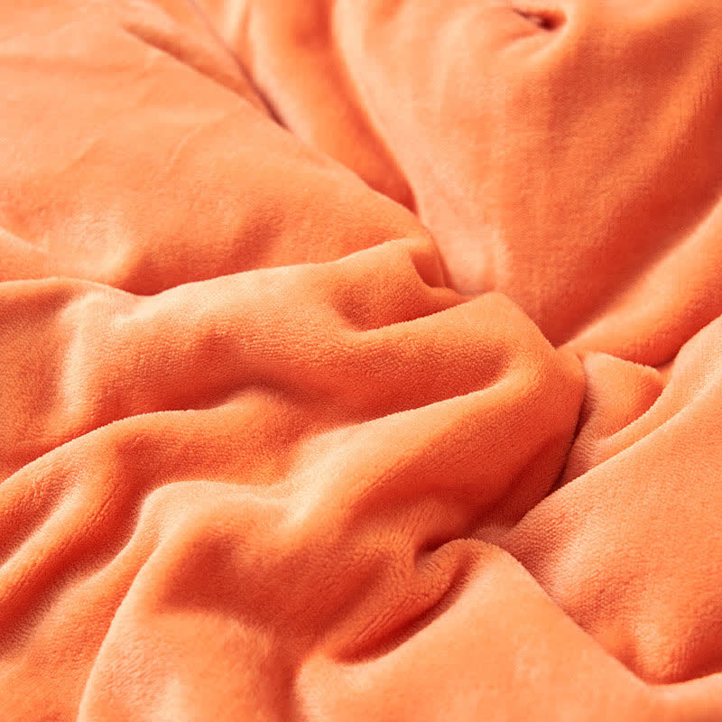 Avtoit | Solid thick double-sided velvet cube blanket