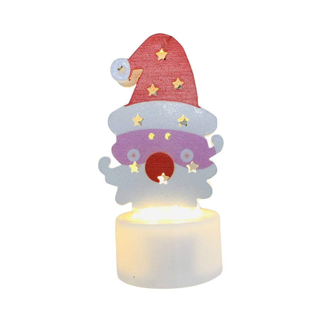 Avtoit | Electronic LED Christmas Candle Lamps - Set of 10 – Adorable Santa, Snowman & Tree Night Lights for Festive Home, Party, & Garden Décor