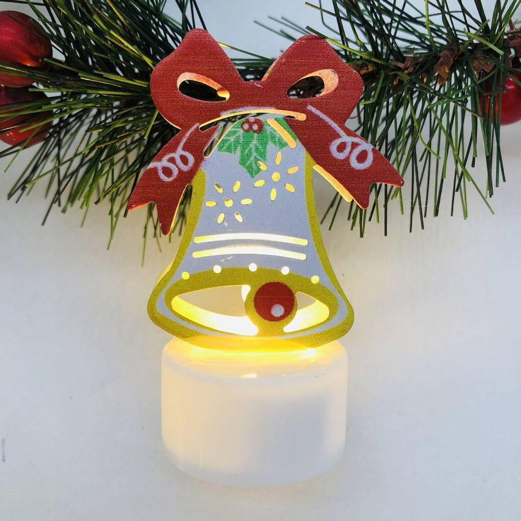 Avtoit | Electronic LED Christmas Candle Lamps - Set of 10 – Adorable Santa, Snowman & Tree Night Lights for Festive Home, Party, & Garden Décor