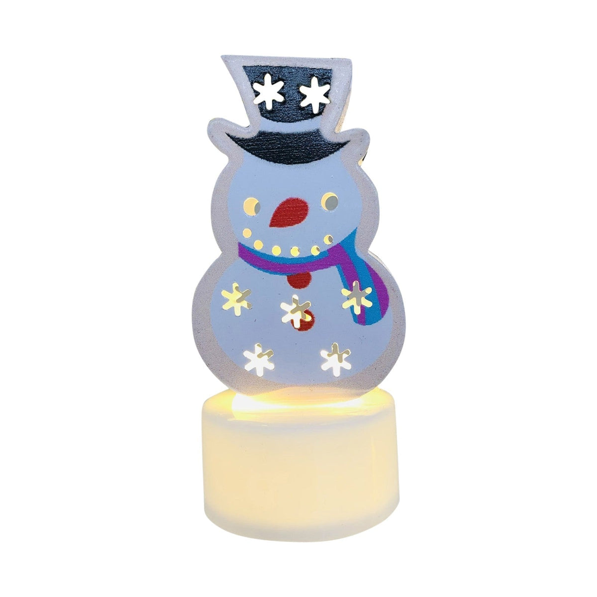 Avtoit | Electronic LED Christmas Candle Lamps - Set of 10 – Adorable Santa, Snowman & Tree Night Lights for Festive Home, Party, & Garden Décor
