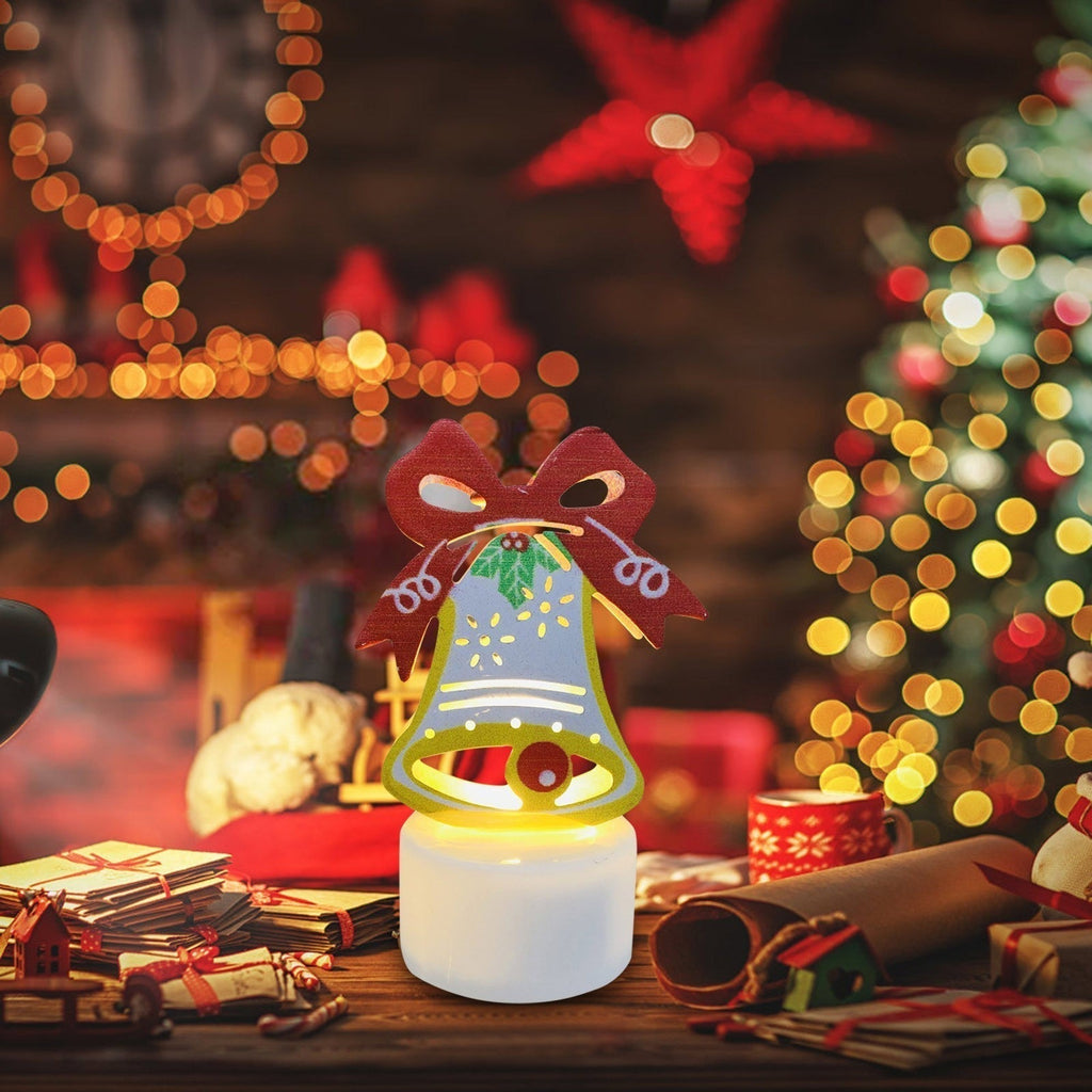 Avtoit | Electronic LED Christmas Candle Lamps - Set of 10 – Adorable Santa, Snowman & Tree Night Lights for Festive Home, Party, & Garden Décor
