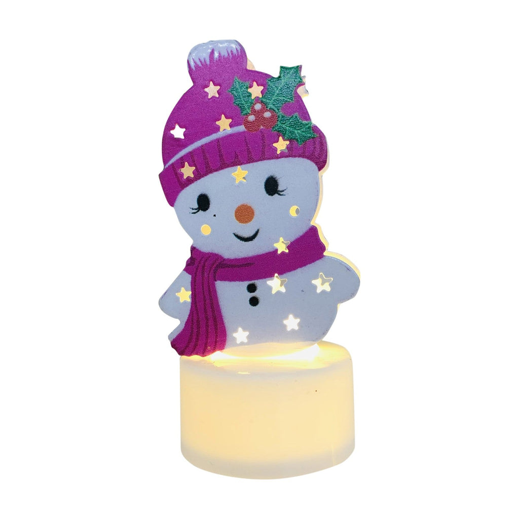 Avtoit | Electronic LED Christmas Candle Lamps - Set of 10 – Adorable Santa, Snowman & Tree Night Lights for Festive Home, Party, & Garden Décor